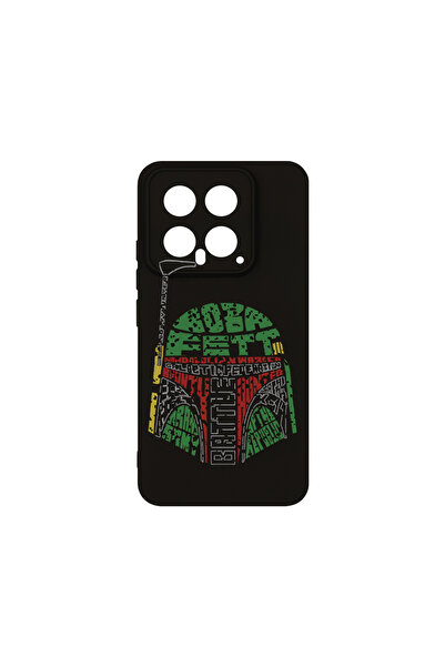 bestcase Husă premium din silicon pentru Xiaomi 14, Caligrafie Boba Fett, PB ...