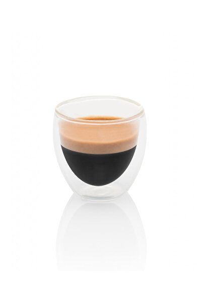 ETA Set of 2 espresso glasses 4181 93000, 80 ml, double-walled borosilicate glass