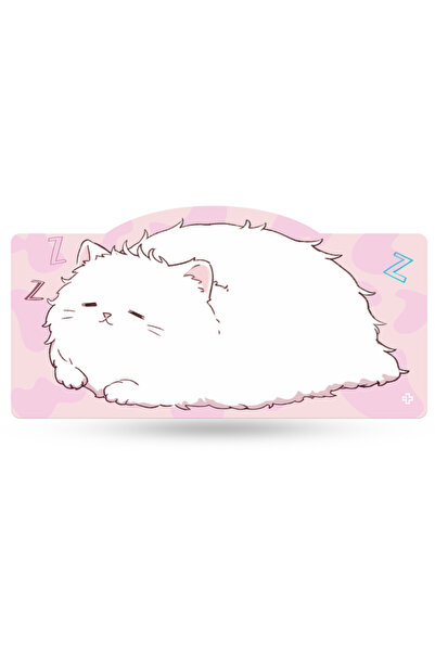 QwertyKey Deskmat Mousepad Bliss Pisica 4mm margini cusute