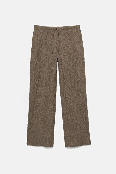 Pull & Bear Creased-effect wide-leg sweatpants