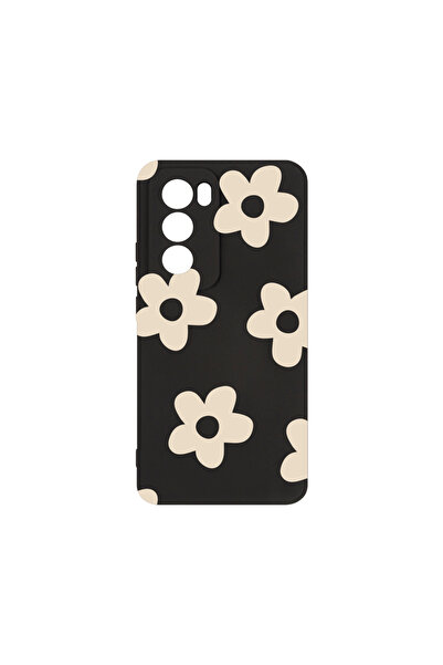 bestcase Carcasă premium din silicon pentru Oppo Reno12 Pro, Retro Daisy, PB ...