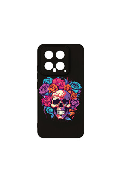 bestcase Θήκη σιλικόνης Premium για Xiaomi 14, Dream Colors - Skull and Roses...