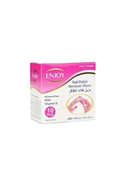 Enjoy Nail polish remover wipes - 10 wipes