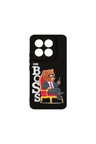 bestcase Husă premium din silicon pentru Xiaomi 14 Pro, Ursuleț de pluș - Sun...