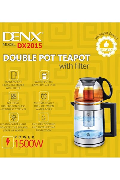 Denx Electric Kettle, Electric Tea Steamer DX2015