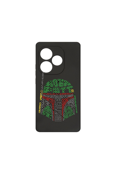 bestcase Θήκη σιλικόνης Premium για Realme GT 6, Καλλιγραφία Boba Fett, PB 1515