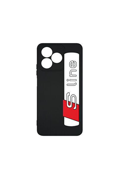 bestcase Husă premium din silicon pentru Xiaomi Redmi 13, logo Audi S Line, P...