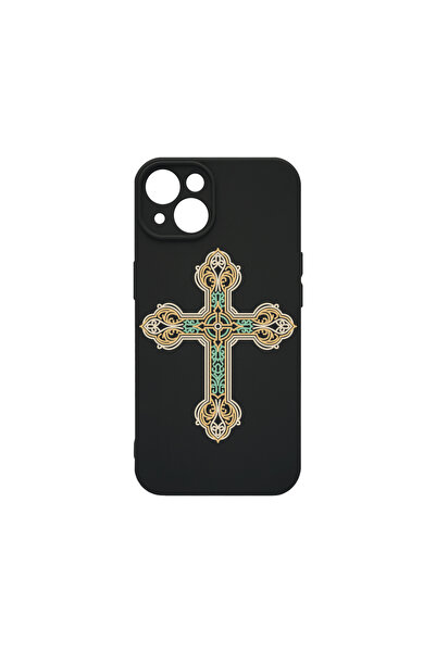 bestcase Carcasă premium din silicon pentru Apple iPhone 15 Plus, model Cross...