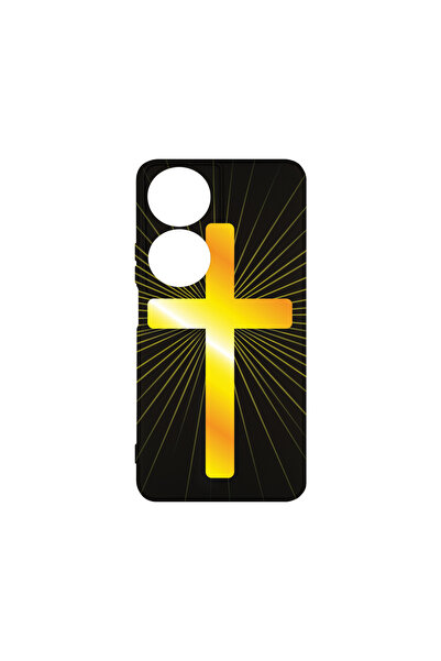 bestcase Carcasă premium din silicon pentru Honor X7b, Golden Cross, PB 1786