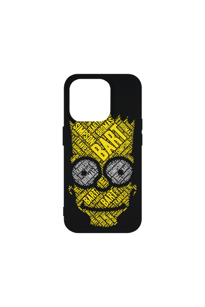 bestcase Силиконов калъф Premium за Apple iPhone 15 Pro, калиграфия Bart Simp...