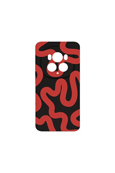 bestcase Premium Silicone Case For Honor Magic6 Pro, Red Abstract Line, PB 1476