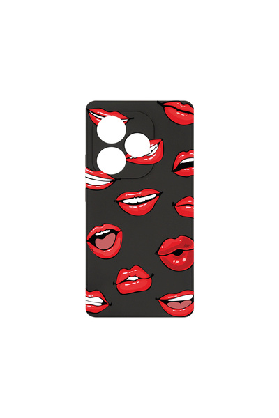 bestcase Carcasă premium din silicon pentru Realme GT 6, model buze - sărut, ...