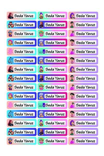 cakaybu K-Pop Demon Hunters Saja Boys & Huntrix Kalem Sticker Seti 45 ADET 4,5x1,5