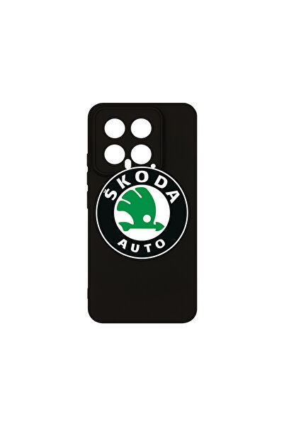 bestcase Husă premium din silicon pentru Xiaomi 14, logo Skoda Classic, PB 1716