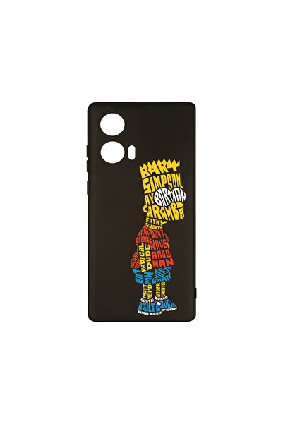 bestcase Husă premium din silicon pentru Motorola Moto G04, cu imprimeu Bart ...