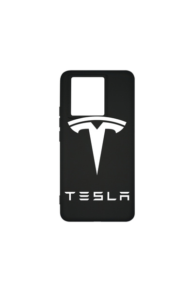 bestcase Husă premium din silicon pentru Xiaomi 13T / 13T Pro, logo Tesla, PB...