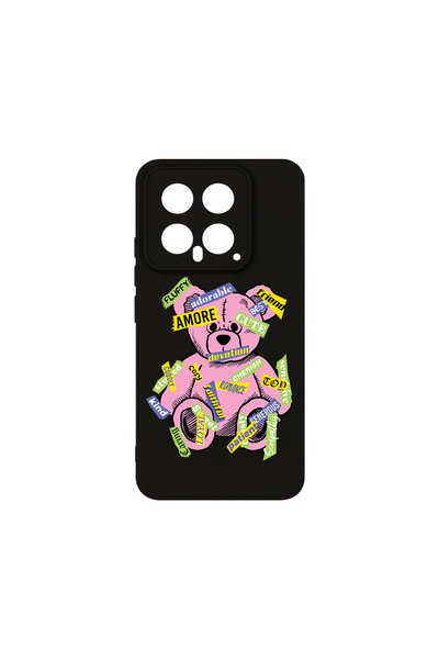 bestcase Husă premium din silicon pentru Xiaomi 14, Teddy Bear Amour, PB 1547