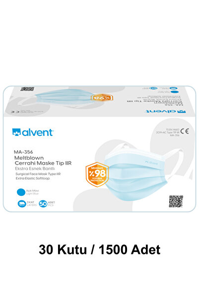 ALVENT Meltblown Maske 1500 Adet MA-356 - Yeni Nesil 30x50