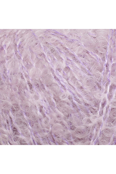 Light up La Mia Alpaca Boucle 50 Gr Lilac Hand Knitting Lanyard - L346 - 34391