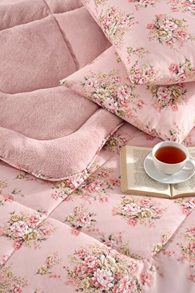 MARLA HOME Double Welsoft Quilt Sleeping Set |   Fitted Sheet |   Powder Rose