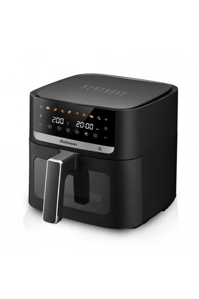 ROHNSON Hot air fryer R2885, 1800W, container volume 8L, 8 automatic cooking programs,
