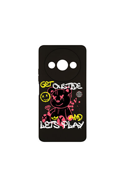 bestcase Husă premium din silicon pentru Xiaomi Redmi A3, Teddy Bear Lets Pla...