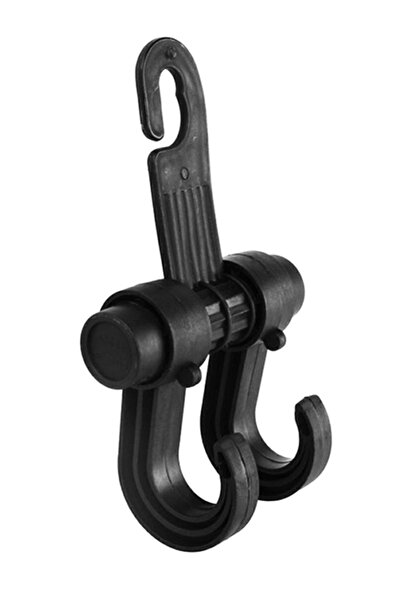 zola Car luggage rack, headrest mount, with 2 straps, black, plastic