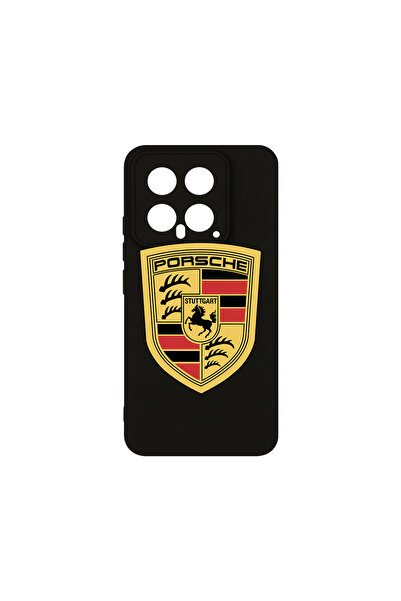 bestcase Премиум силиконов калъф за Xiaomi 14, лого Porsche, PB 1722