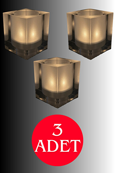 Begüsa Ribas 3 Adet Cam Mumluk Set