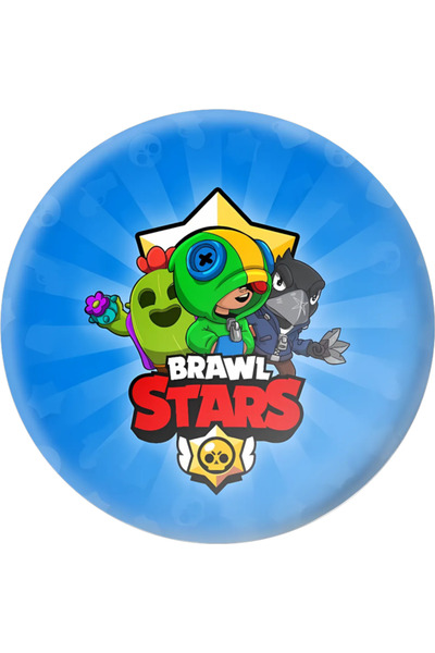 BatıDoğu Yenilebilir Yuvarlak Pasta Resim Baskısı 20 cm Şekerli Kağıt Brawl S...