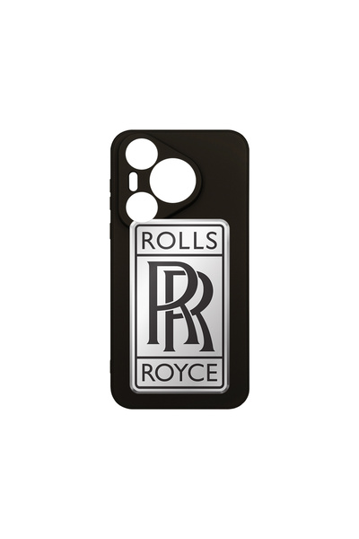 bestcase Husă premium din silicon pentru Huawei Pura 70 Pro, logo Rolls Royce...