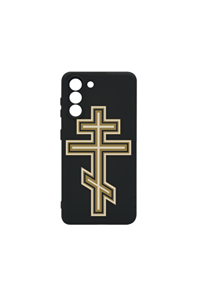 bestcase Carcasă premium din silicon pentru Samsung Galaxy S21, Classic Cross...