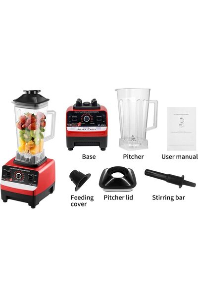 Silver Crest 2 In 1 Multi-function Electric Blender And Grain Grinder, 2.5l Capacity, 4500watts Power
