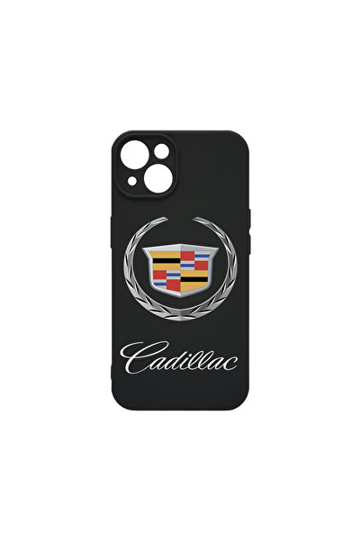 bestcase Husă premium din silicon pentru Apple iPhone 13 Mini, logo Cadillac,...