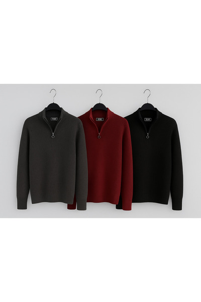 zaos fashion SET AVANTAJOS DE 3 PIESE, CU FERMOAR, GULER ÎNALT, MODEL REGULAR...
