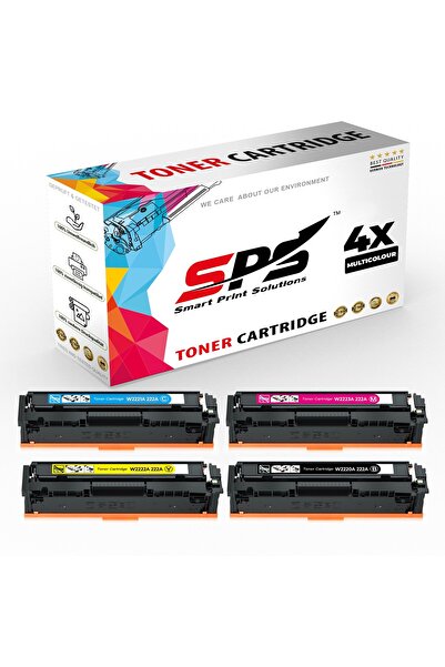 Smart Print Solutions خراطيش حبر متوافقة مع SPS لطابعات HP - 222A | 4 ألوان م...
