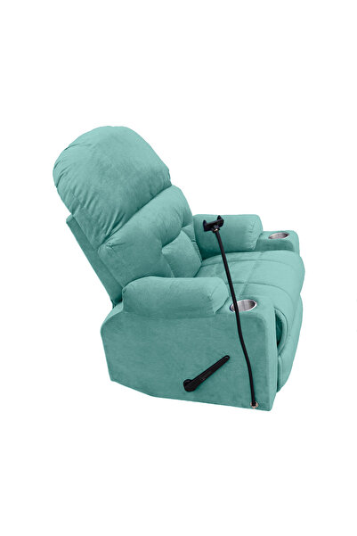 Lazy Vibes Velvet Classic Cinematic Recliner Chair with Phone & Cups Holder | NZ80 PLUS