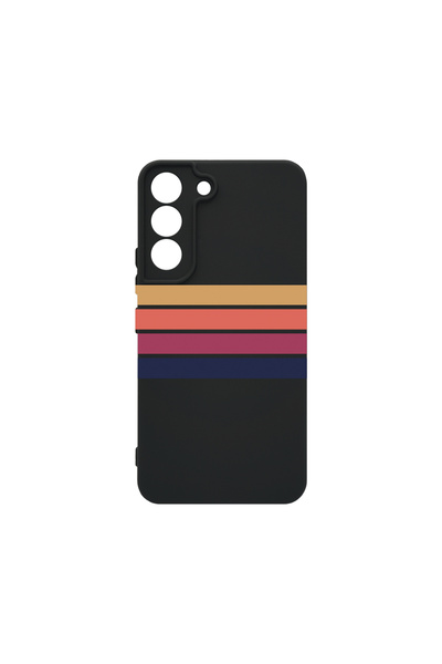 bestcase Premium Silicone Case For Samsung Galaxy S22, Retro Lines, PB 1479