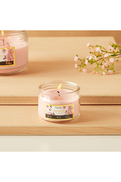 Lifestyle شمعة عطرية في برطمان زجاجي من Essentials Rose Blush - 17 ساعة