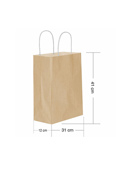 Generic Brand Supertrend Kraft Torba Prirodna velika veličina 31x41cm 25kom