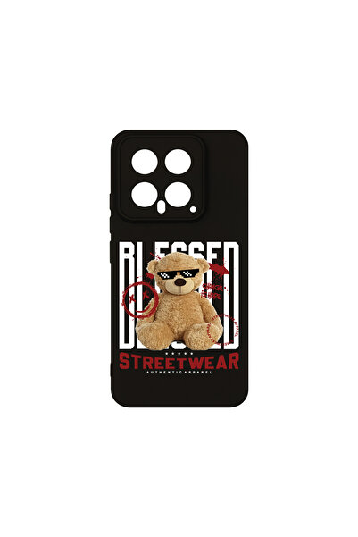 bestcase Husă premium din silicon pentru Xiaomi 14, Teddy Bear Blessed, PB 1553