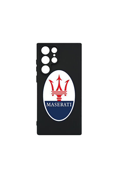 bestcase Husă premium din silicon pentru Samsung Galaxy S22 Ultra, logo Maser...