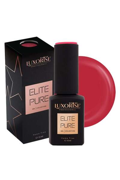 LUXORISE Semi-permanent nail polish Hema Free ELITE PURE - Royal Crimson, 15ml