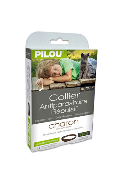 Pilou Zgarda antiparazitara Pilou, pentru pisica junior, 35 cm