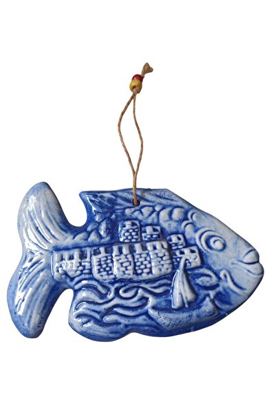 Hureggo Vintage Fish Model Ceramic Wall Ornament & 16 cm