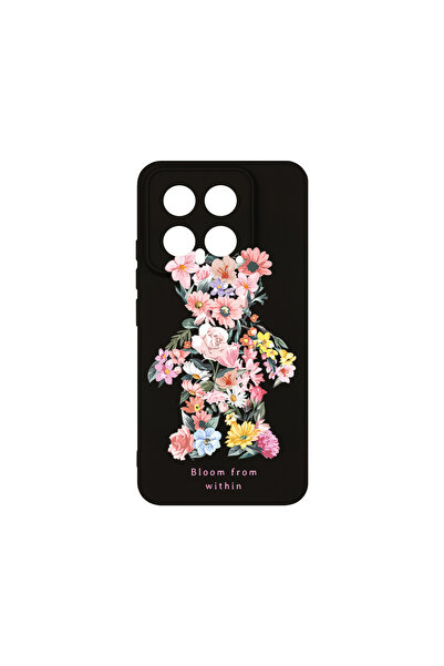 bestcase Husă premium din silicon pentru Xiaomi 14, Teddy Bear Bloom From Wit...