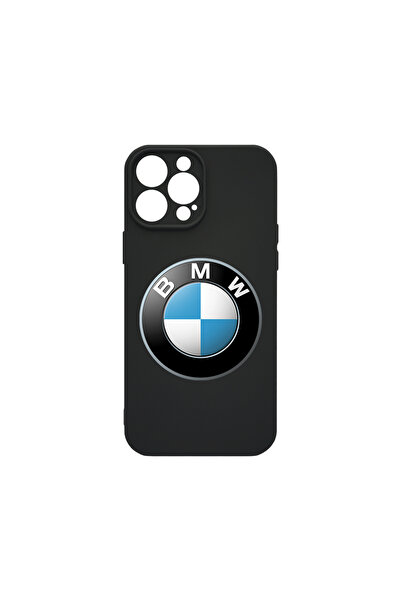 bestcase Husă premium din silicon pentru Apple iPhone 15 Pro Max, logo BMW, P...