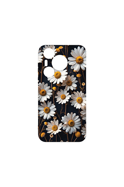 bestcase Husă premium din silicon pentru Huawei Pura 70 Pro, model 3D Daisy, ...
