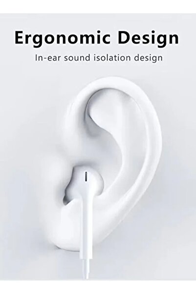Primo Plus Wired In-Ear Earphones for Apple iPhone White