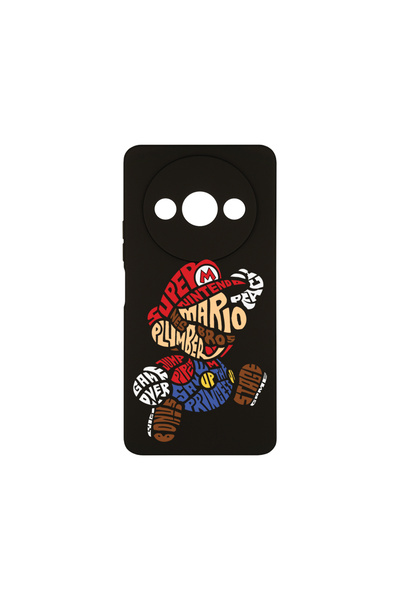 bestcase Θήκη σιλικόνης Premium για Xiaomi Redmi A3, Calligraphy Super Mario,...